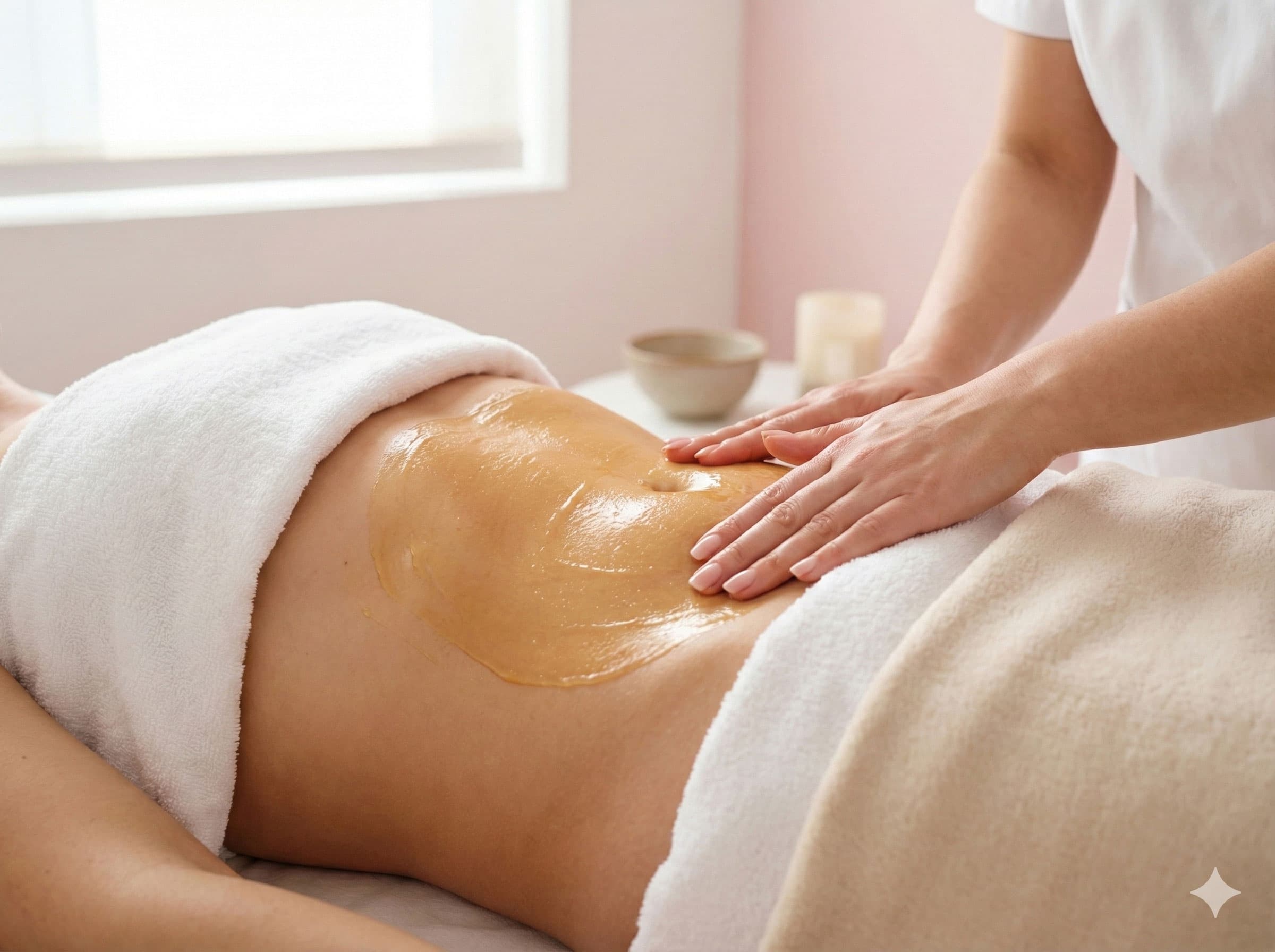 Медовый массаж живота