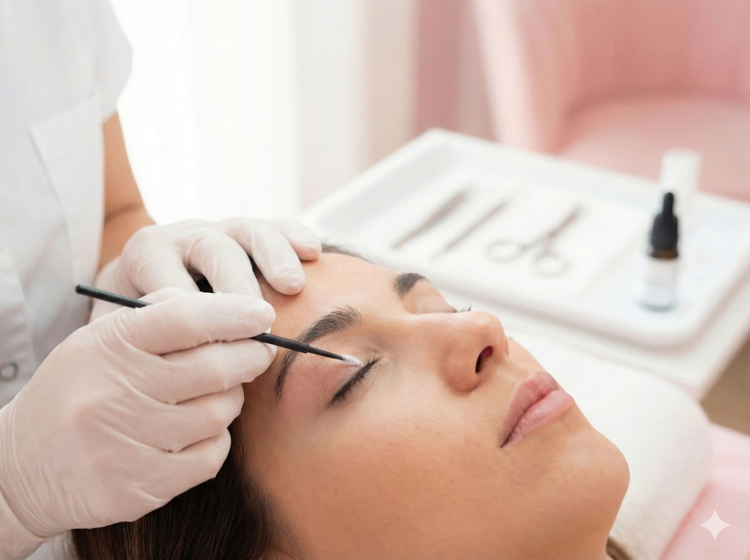 Удаление старого татуажа ремувером (межресничка)