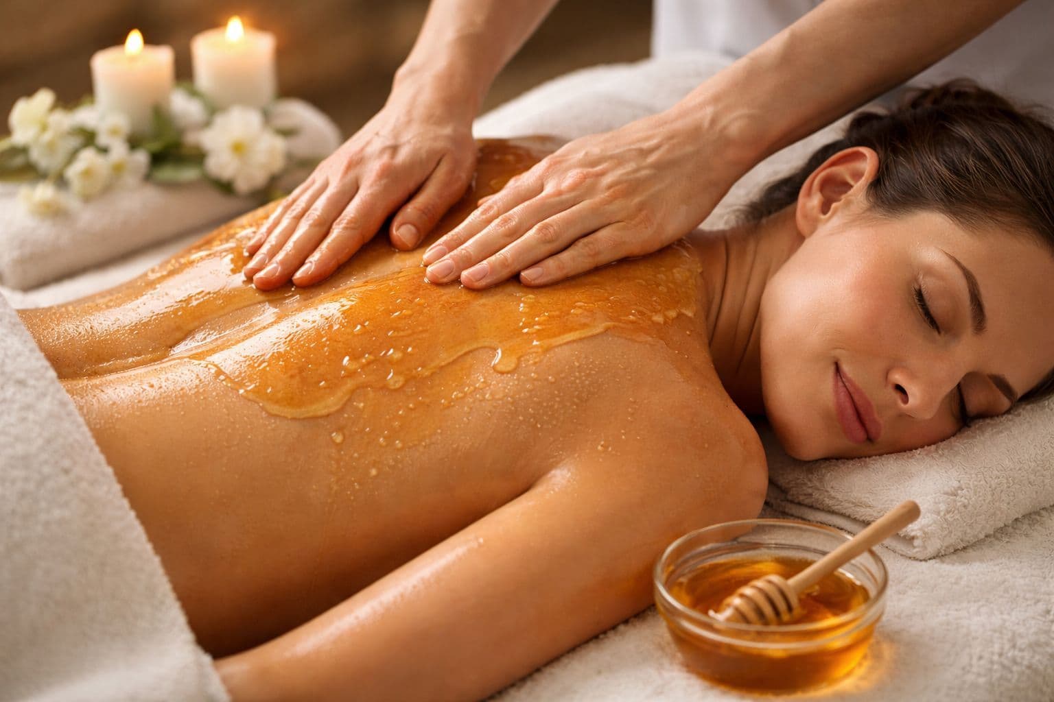 Медовый массаж спины: польза и уникальная техника